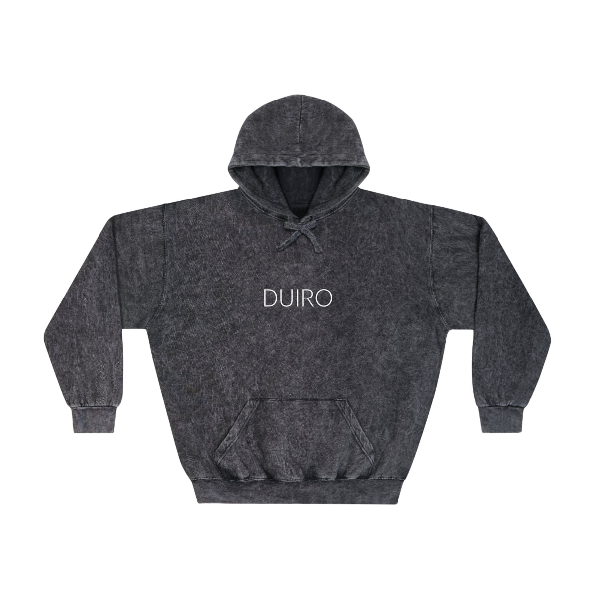 DUIRO Base Collection Black Mineral Hoodie