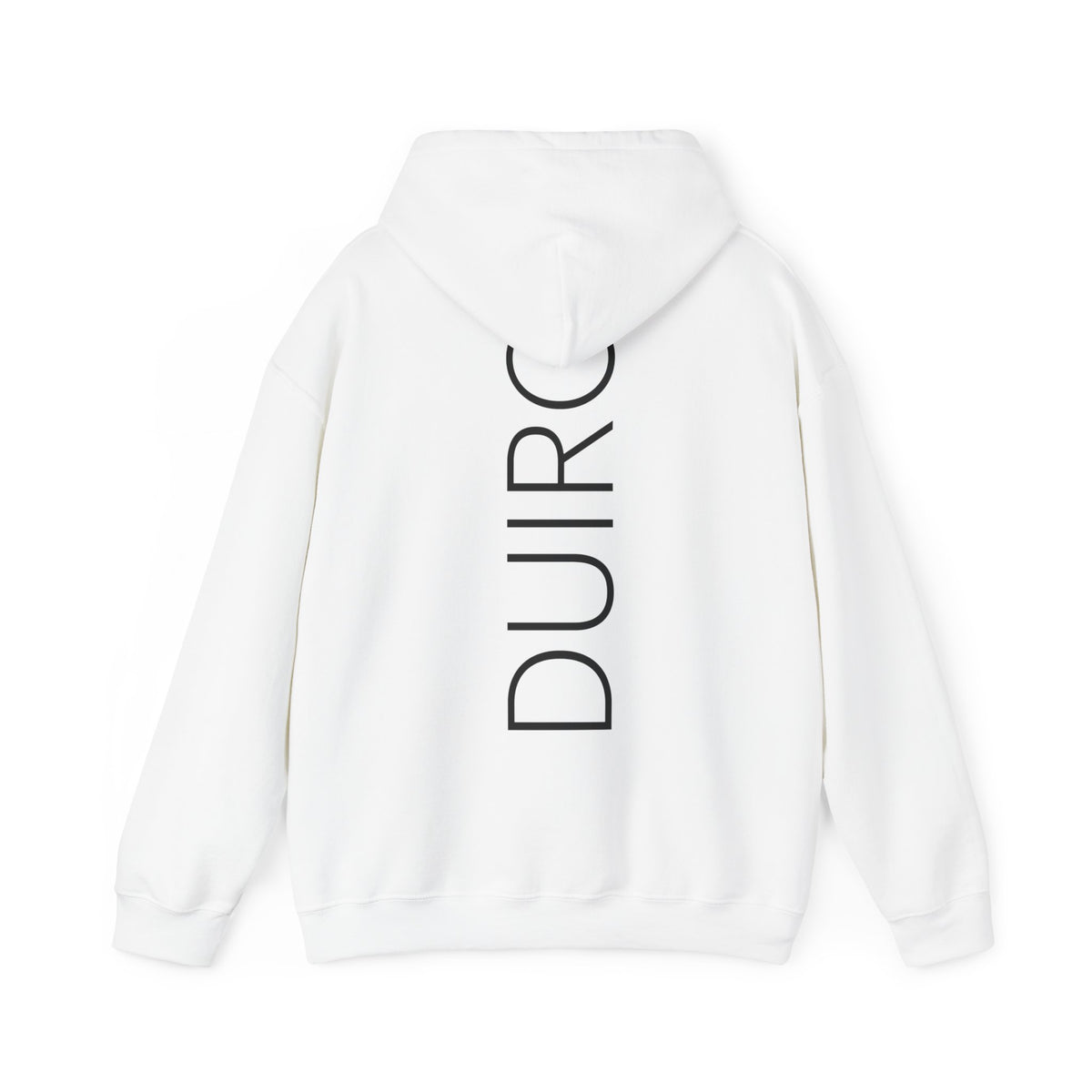 DUIRO Base Collection White Hooded Sweatshirt