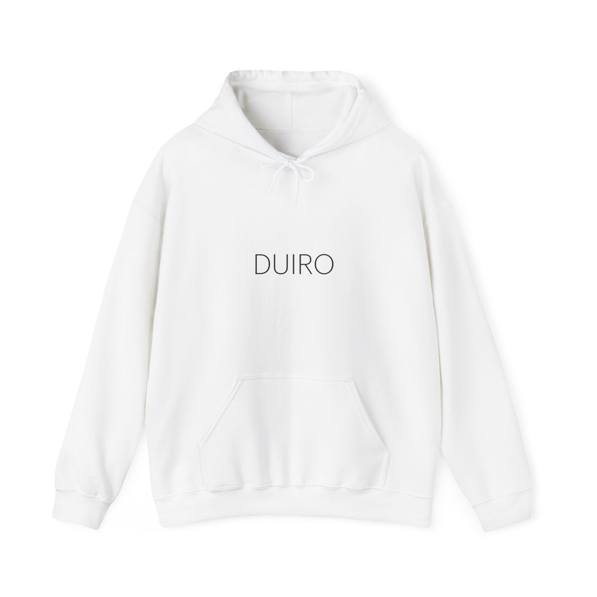 DUIRO Base Collection White Hooded Sweatshirt