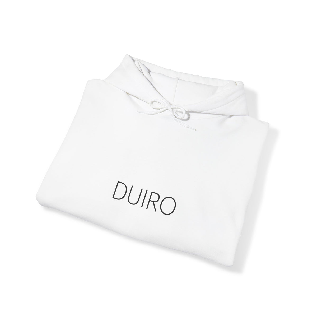 DUIRO Base Collection White Hooded Sweatshirt