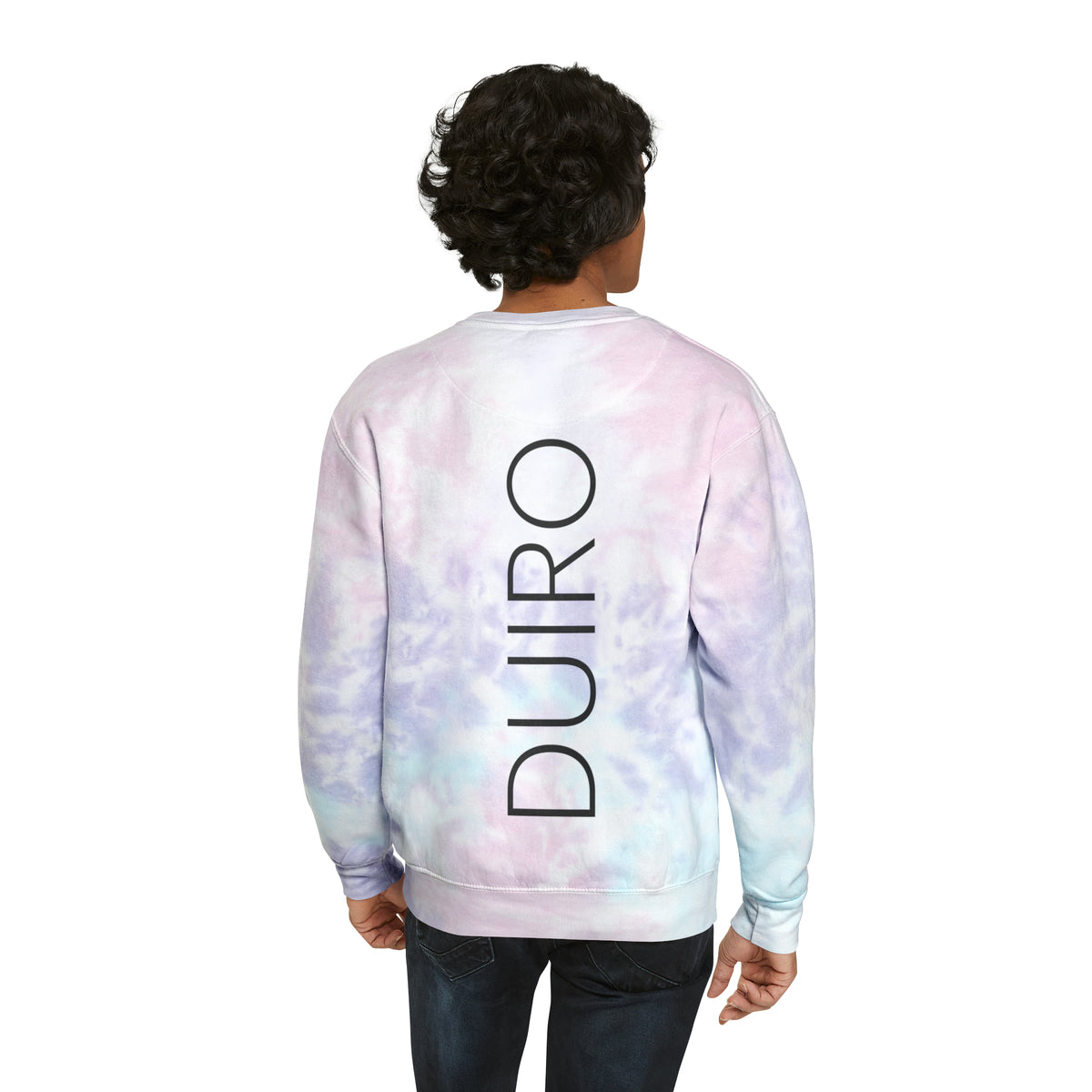 DUIRO Basic Collection Purple Tie-Dye Sweatshirt