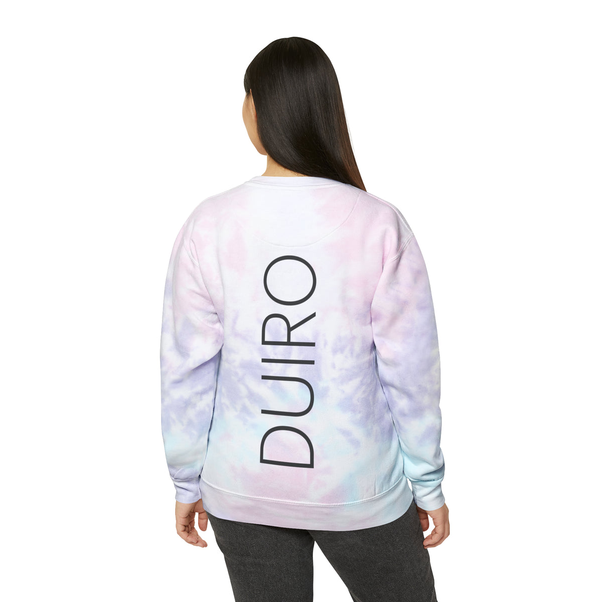 DUIRO Basic Collection Purple Tie-Dye Sweatshirt